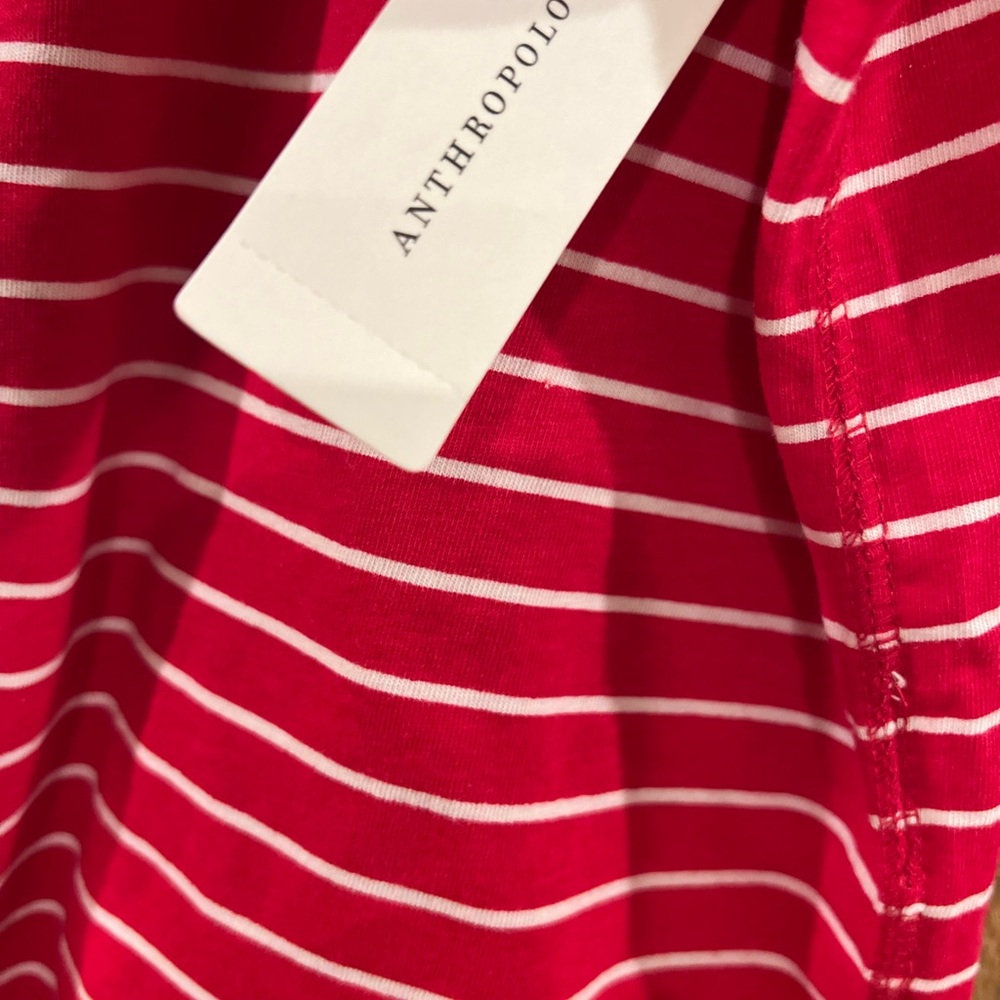 NWT Anthropologie Pilcro Scoop-Neck Stripe Henley Hook Front Tank - Picture 5 of 9